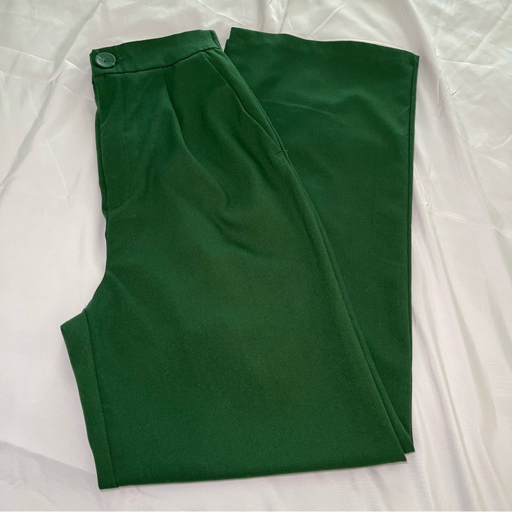 Stradivarius Green Trousers